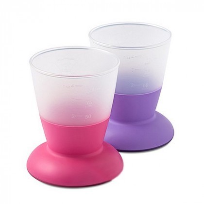 Набір дитячих чашок Babybjorn pink/purple